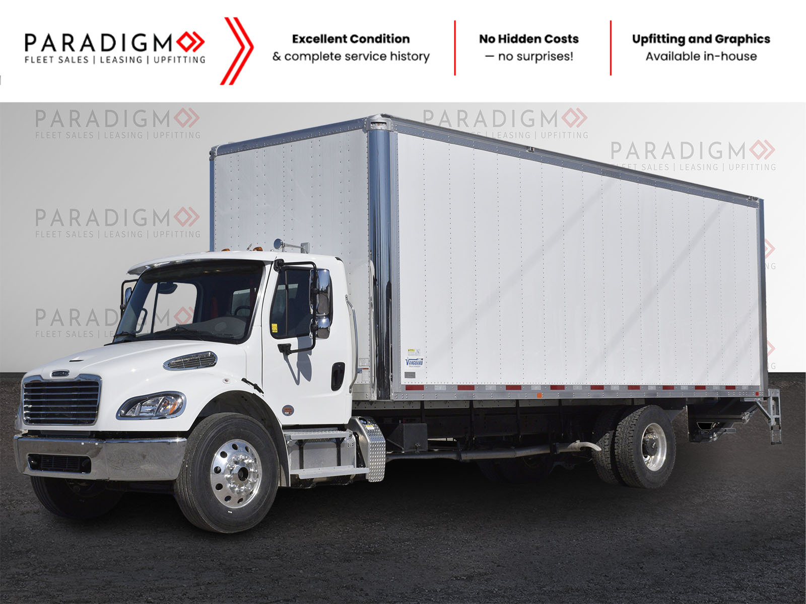 2025 Freightliner 26 WLG 26ft Air Ride, Hydraulic Breaks For Rent
