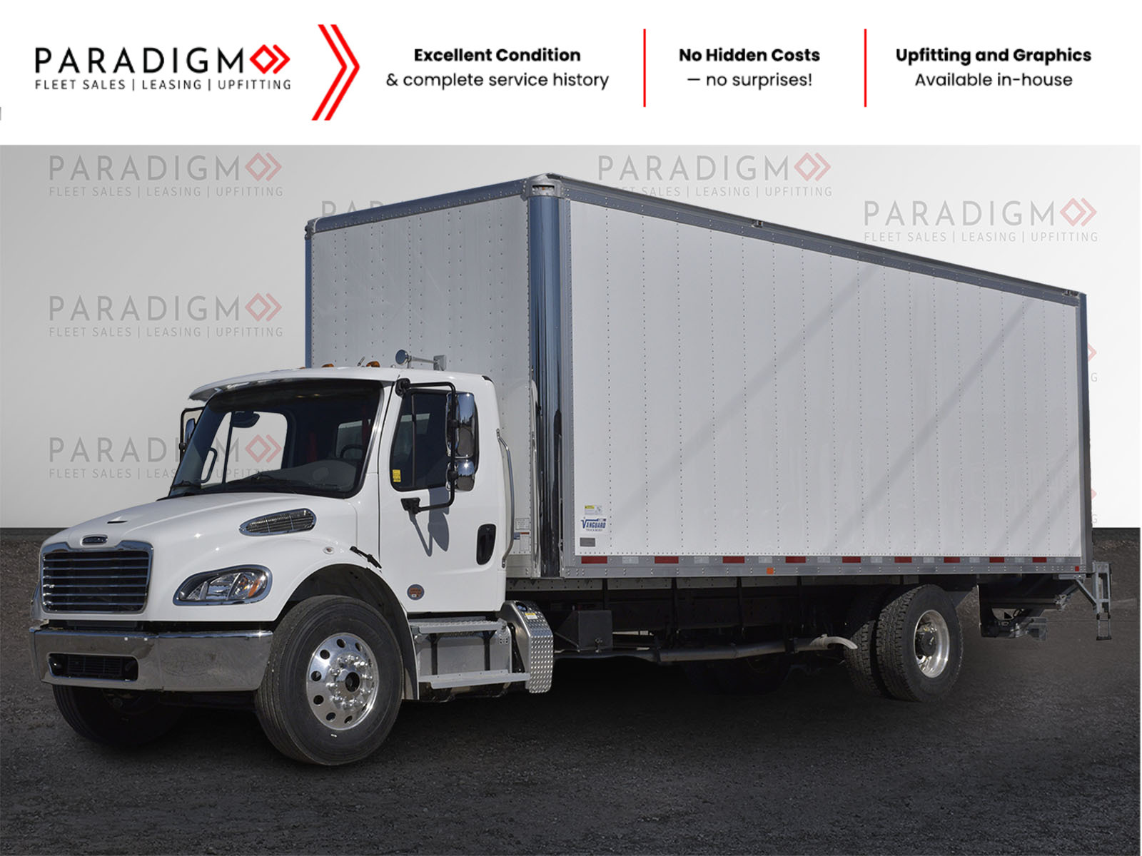 2025 Freightliner 26 WLG 26ft Air Ride, Hydraulic Breaks For Rent