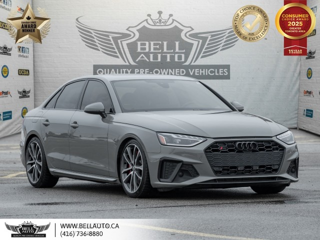 2020 Audi S4 QUATTRO, REDLEATHER, NAVI, MOONROOF, BACKUPCAM, B.