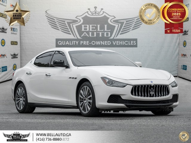 2016 Maserati Ghibli NAVI, SUNROOF, BACKUPCAM, LEATHER, SATELLITE RADIO