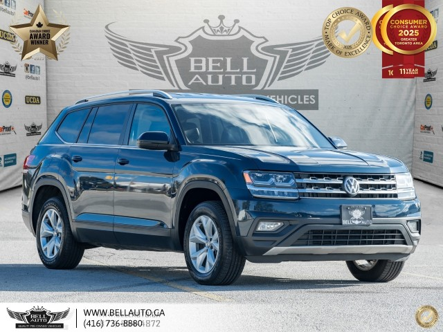2019 Volkswagen Atlas Comfortline V6 4MOTION, AWD, 7-PASS, BACKUPCAM, CA