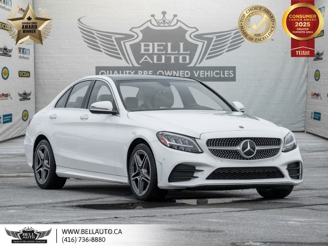 2021 Mercedes-Benz C-Class C 300, AMGPKG, AWD, NAVI, PANO, BACKUPCAM, SATELLI