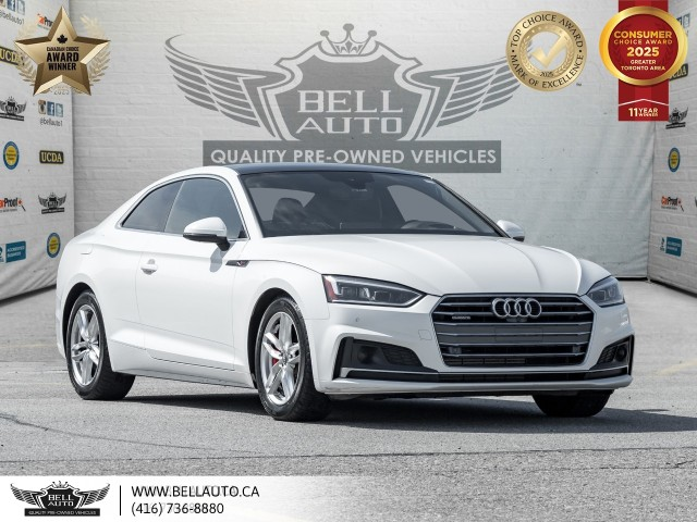 2018 Audi A5 Coupe Technik, QUATTRO, AWD, NAVI, PANO, BACKUPCAM, B.SP