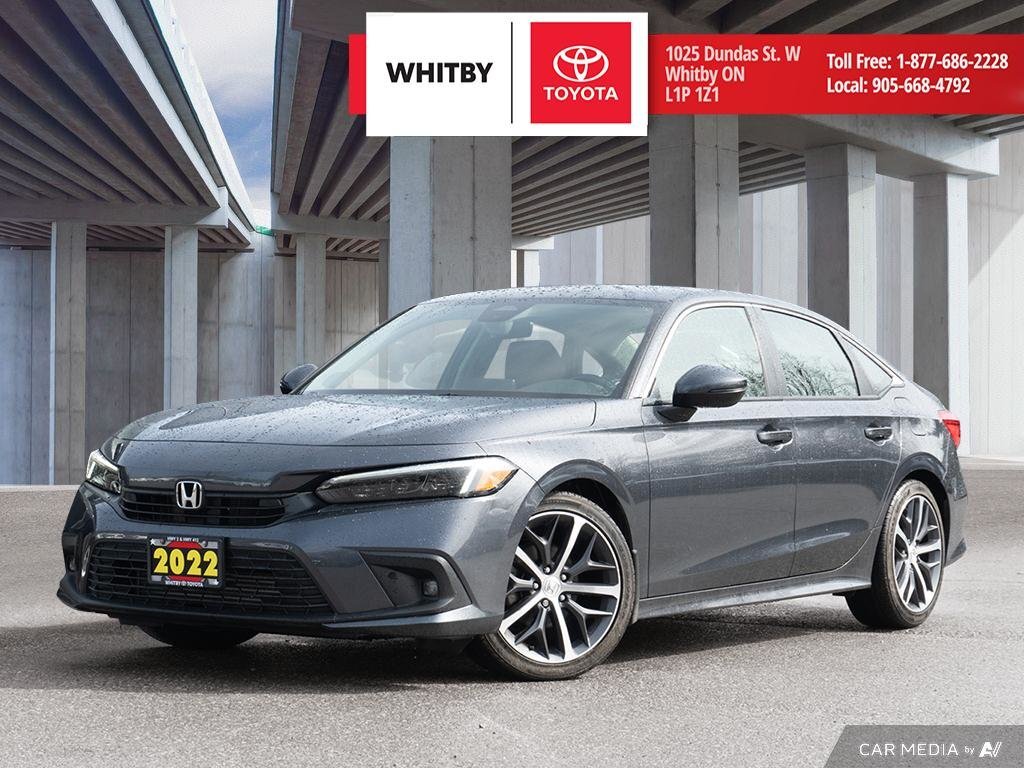 2022 Honda Civic Sedan Touring FWD CVT / Power Moonroof / Leather Interio