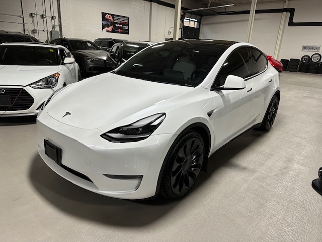 2022 Tesla Model Y PERFORMANCE AWD 1 OWNER WHITE INTERIOR