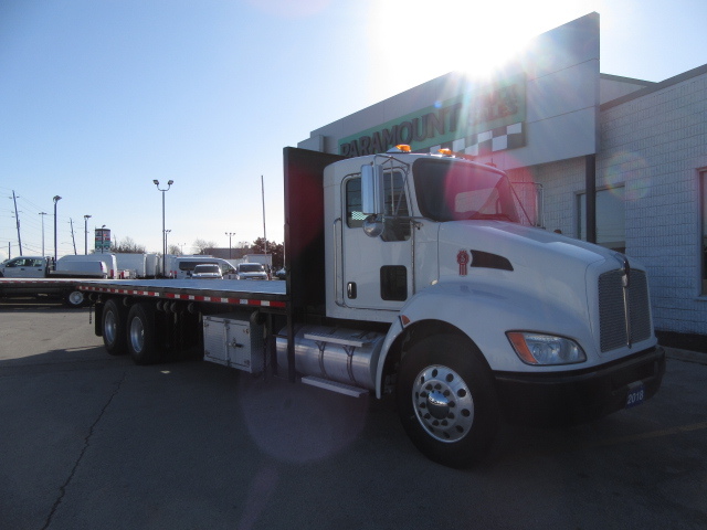 2018 Kenworth T-370 TANDEM AXLE 26FT FLAT DECK
