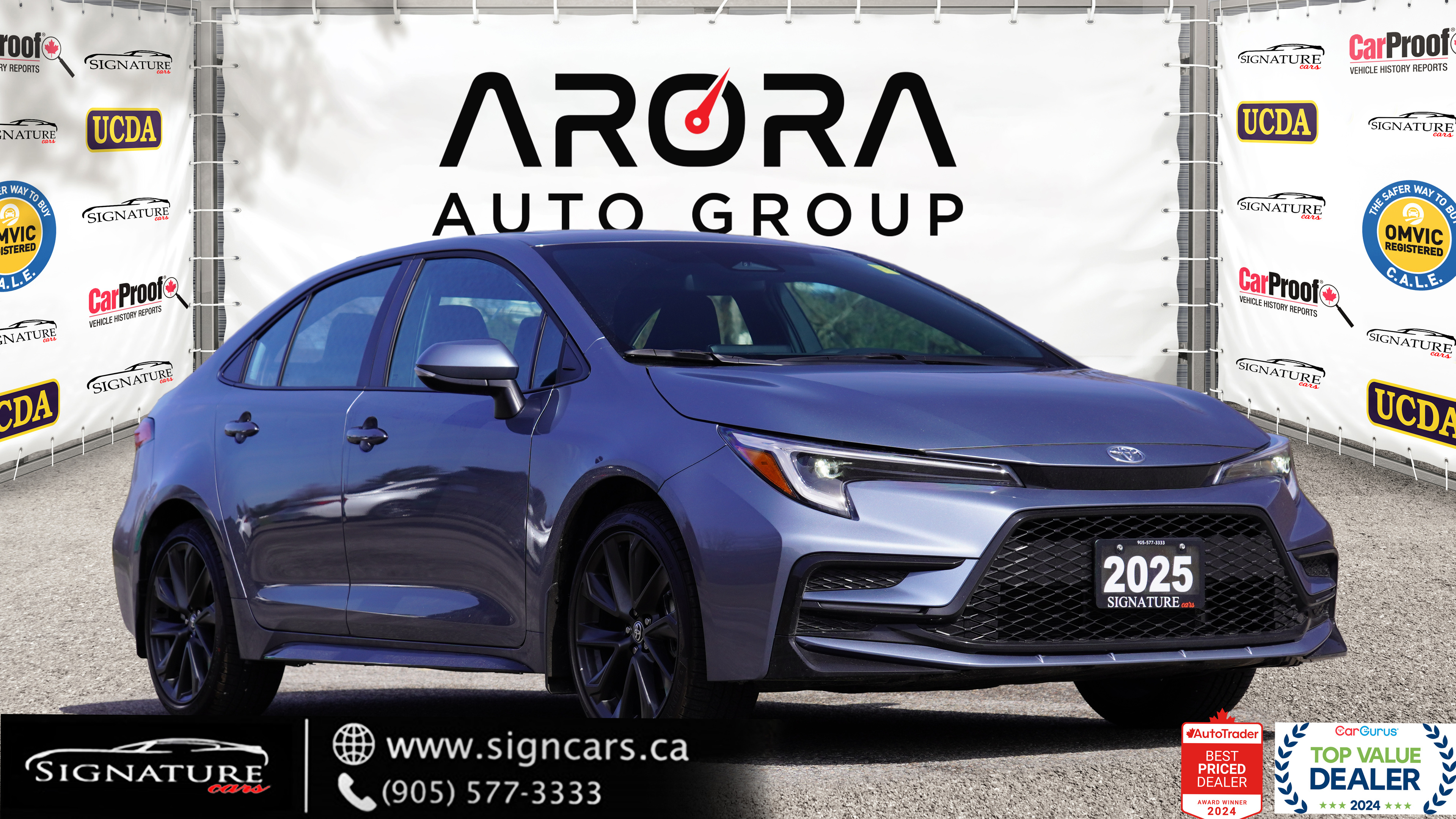 2025 Toyota Corolla SE UPGRADE / CLEAN CARFAX /SUNROOF / CARPLAY / BSM