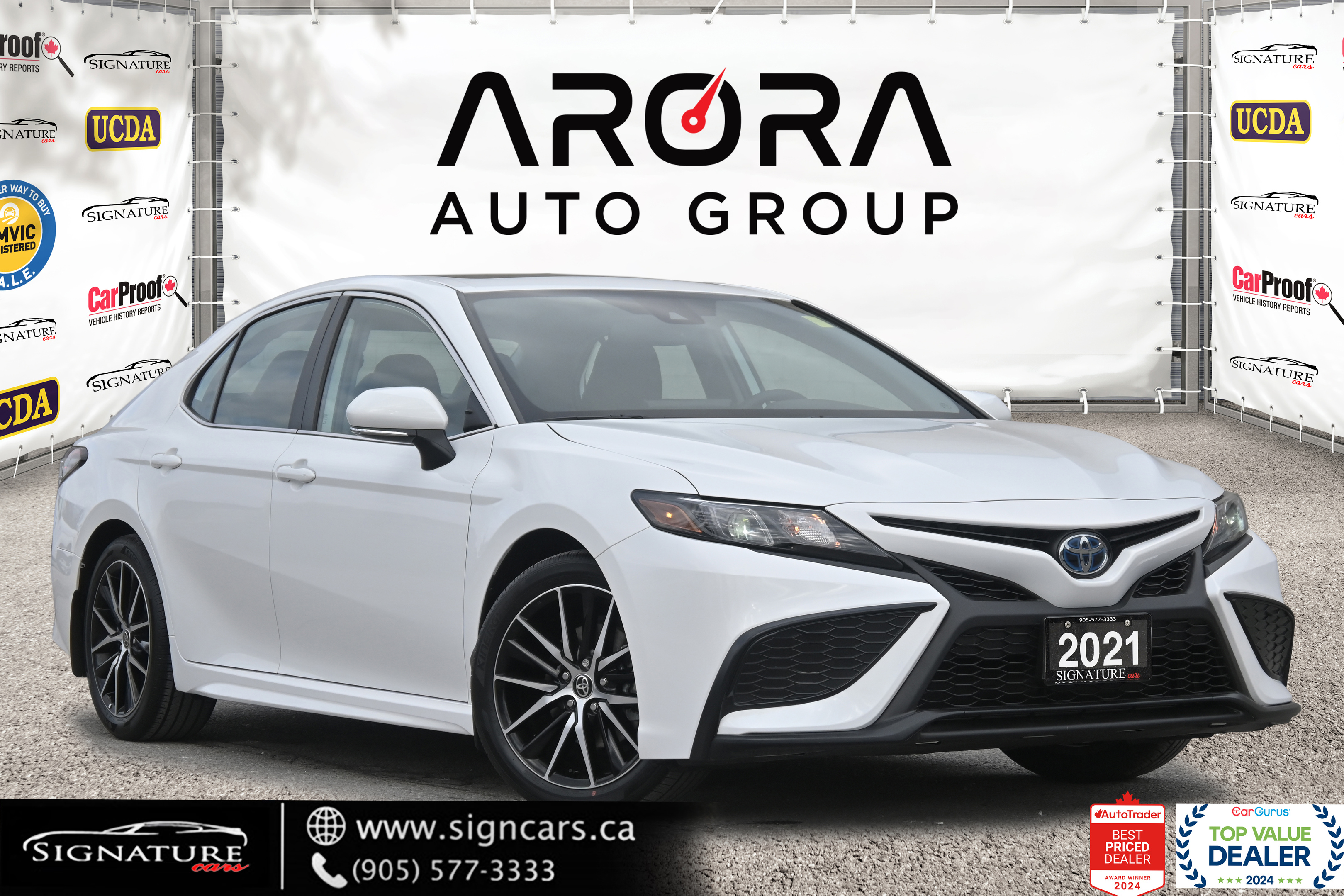 2021 Toyota Camry Hybrid SE / NO ACCIDENT / SUNROOF / LEATHER /CARPLAY/BSM