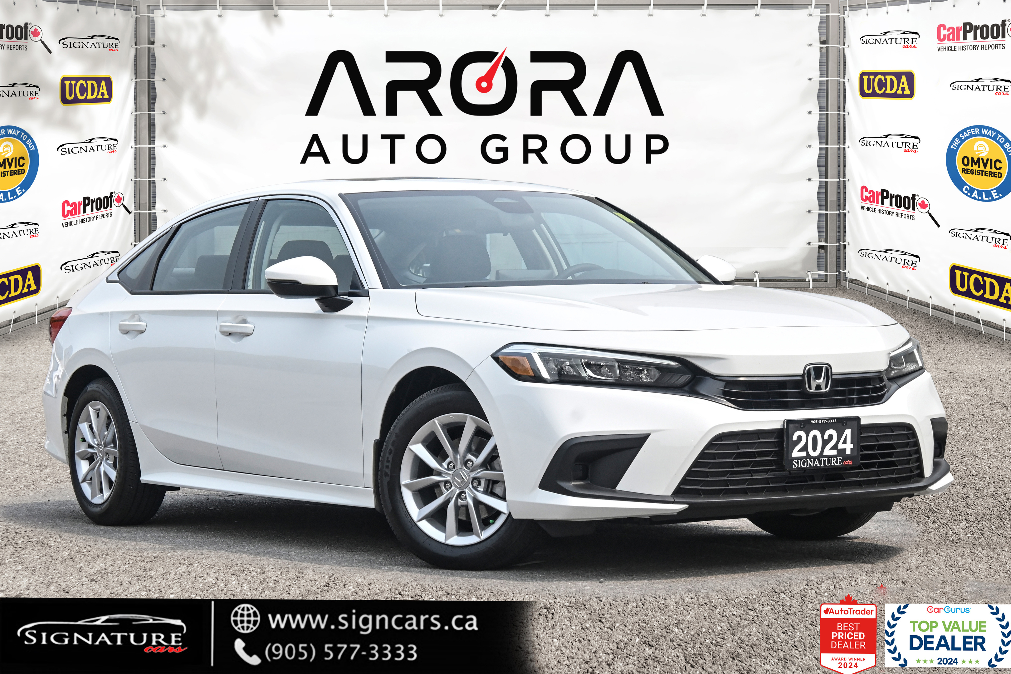 2024 Honda Civic EX / NO ACCIDENT / SUNROOF /CARPLAY /BSM /ALLOYS