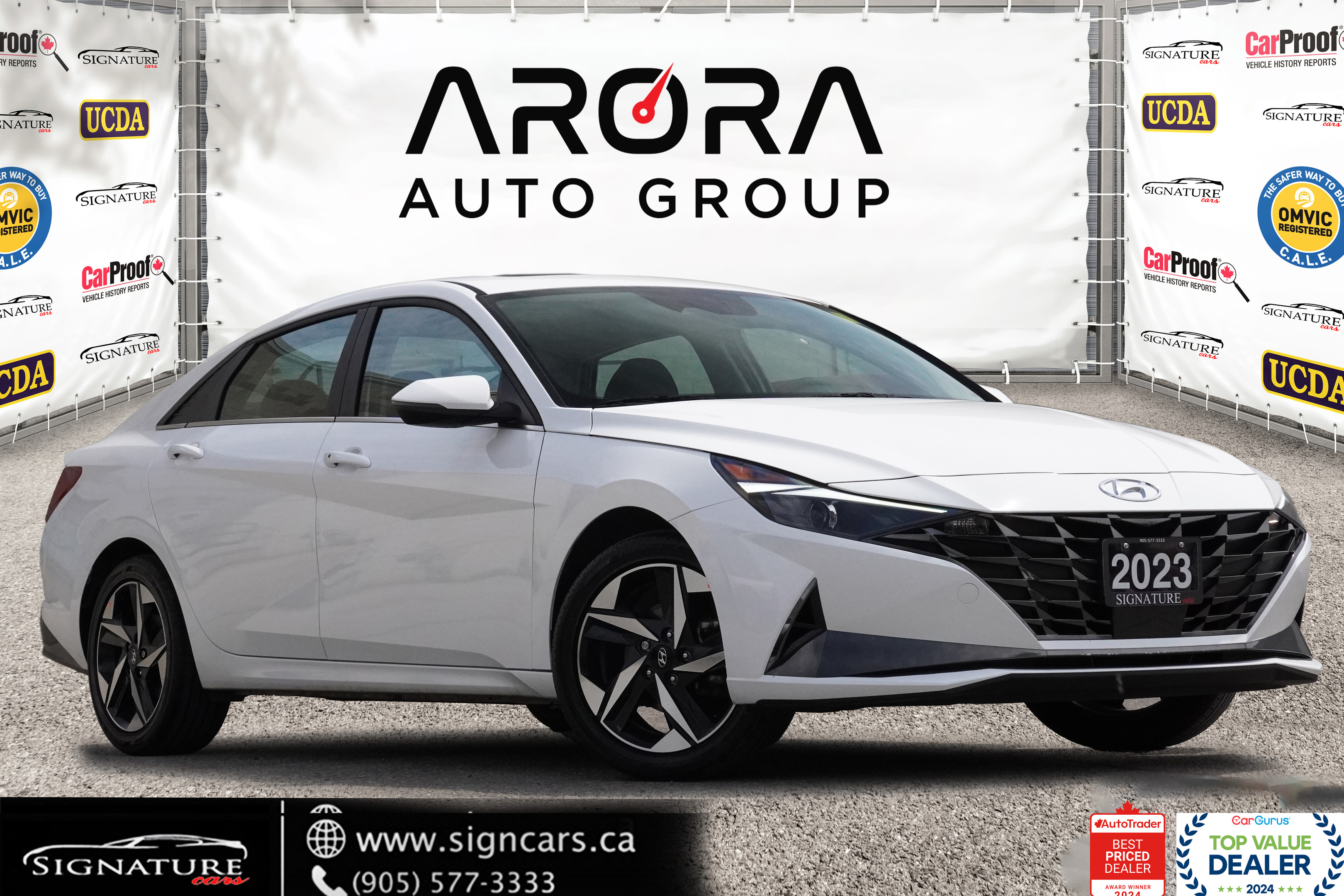 2023 Hyundai Elantra Hybrid LUXURY / NO ACCIDENT / SUNROOF /LEATHER/NAVI