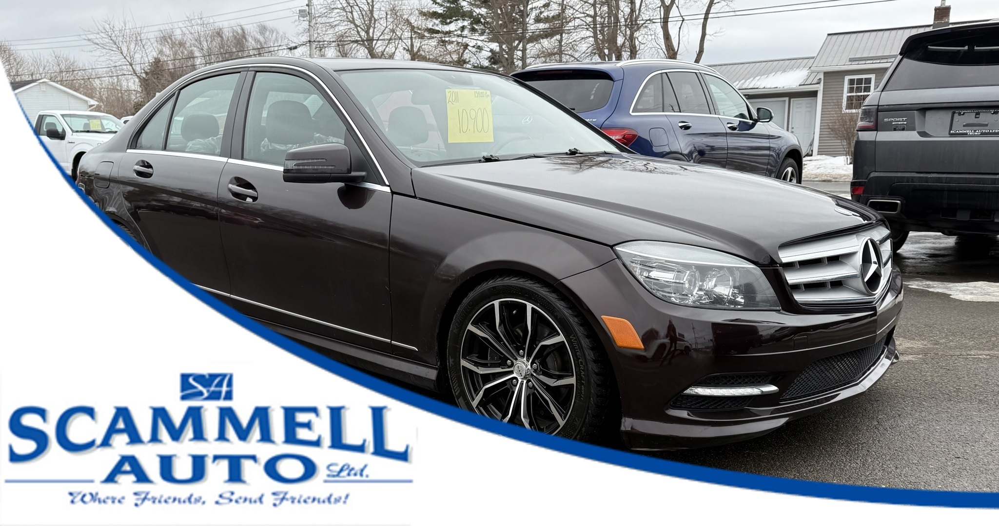 2011 Mercedes-Benz C-Class C250 4-MATIC / LEATHER / WOOD GRAIN INTERIOR / BLU