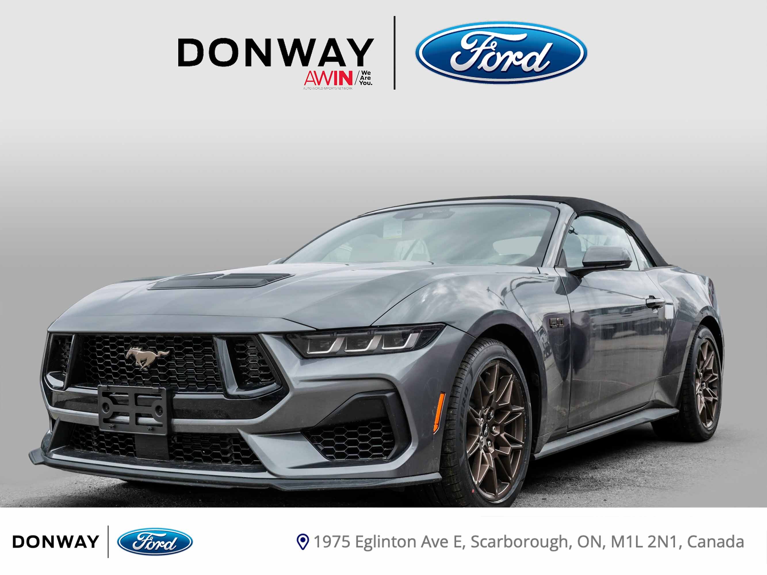 2025 Ford Mustang GT Premium Convertible PERFORMANCE PACKAGE!