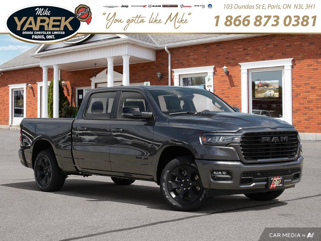 2025 Ram 1500 SPORT. FULL LEATHER. RARE LONG 6.5 FT BOX.