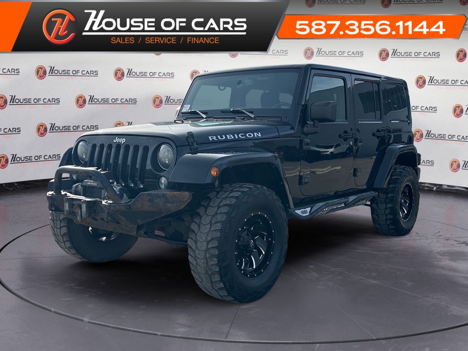 2016 Jeep WRANGLER UNLIMITED Rubicon / Custom Front Bumper / Custom Wheels