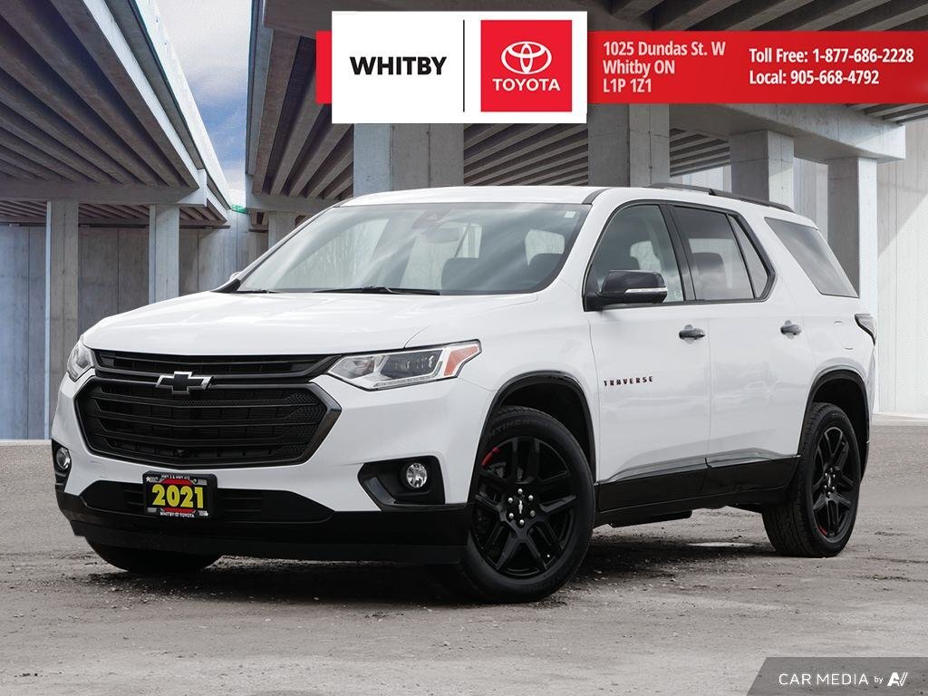 2021 Chevrolet Traverse Premier AWD 3.6L / Power Moonroof / Leather Interi