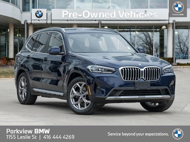 2022 BMW X3 AWD CPO NAV CARPLAY PANO.ROOF DRIVR.ASST 19"