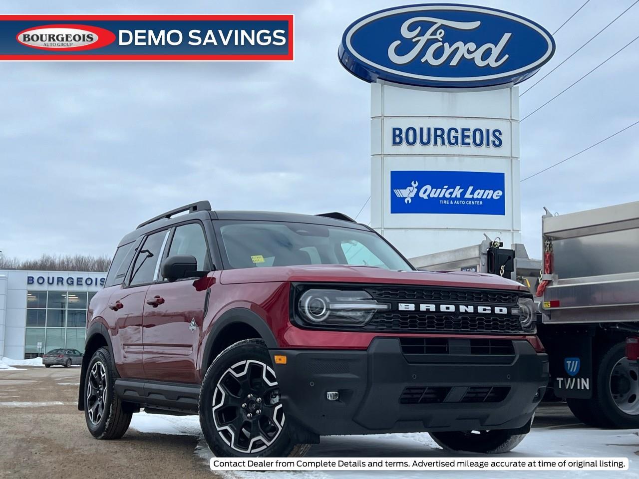 2025 Ford Bronco Sport Outer Banks *REMOTE, HTD SEATS,LANE ASSIST*