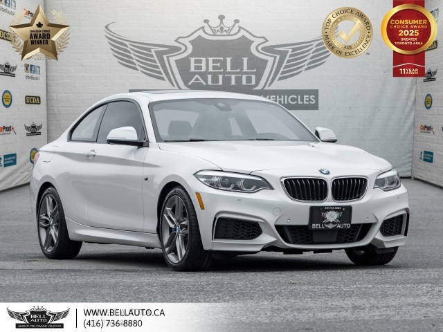 2018 BMW 2 Series 230i, M-SPORTPKG, MOONROOF, BACKUPCAM, LEATHER, SA