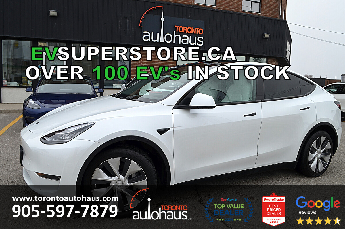 2021 Tesla Model Y LR WHITE INT I OVER 100 TESLAS EVSUPERSTORE.CA