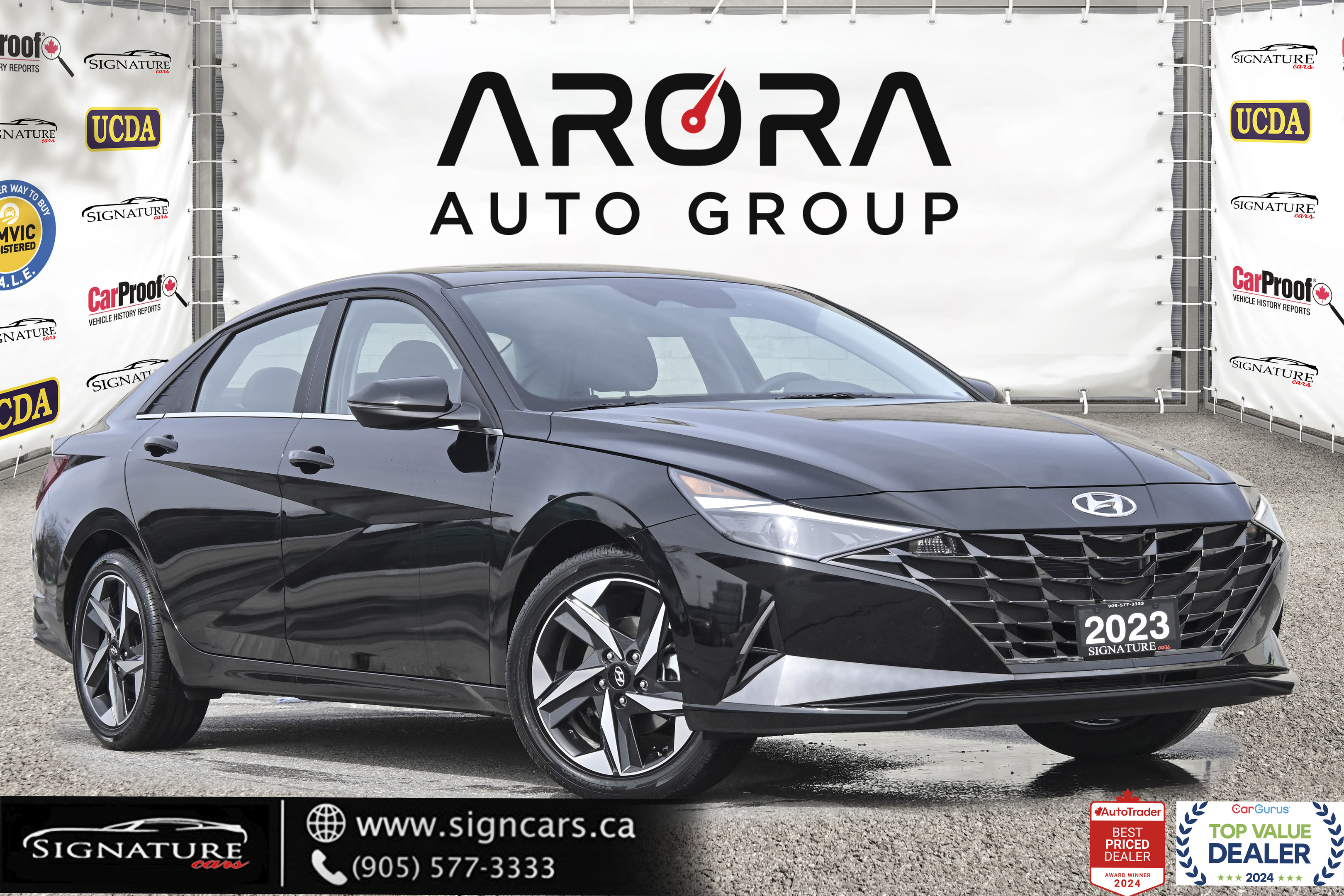 2023 Hyundai Elantra Hybrid LUXURY / NO ACCIDENT / SUNROOF /LEATHER/NAVI
