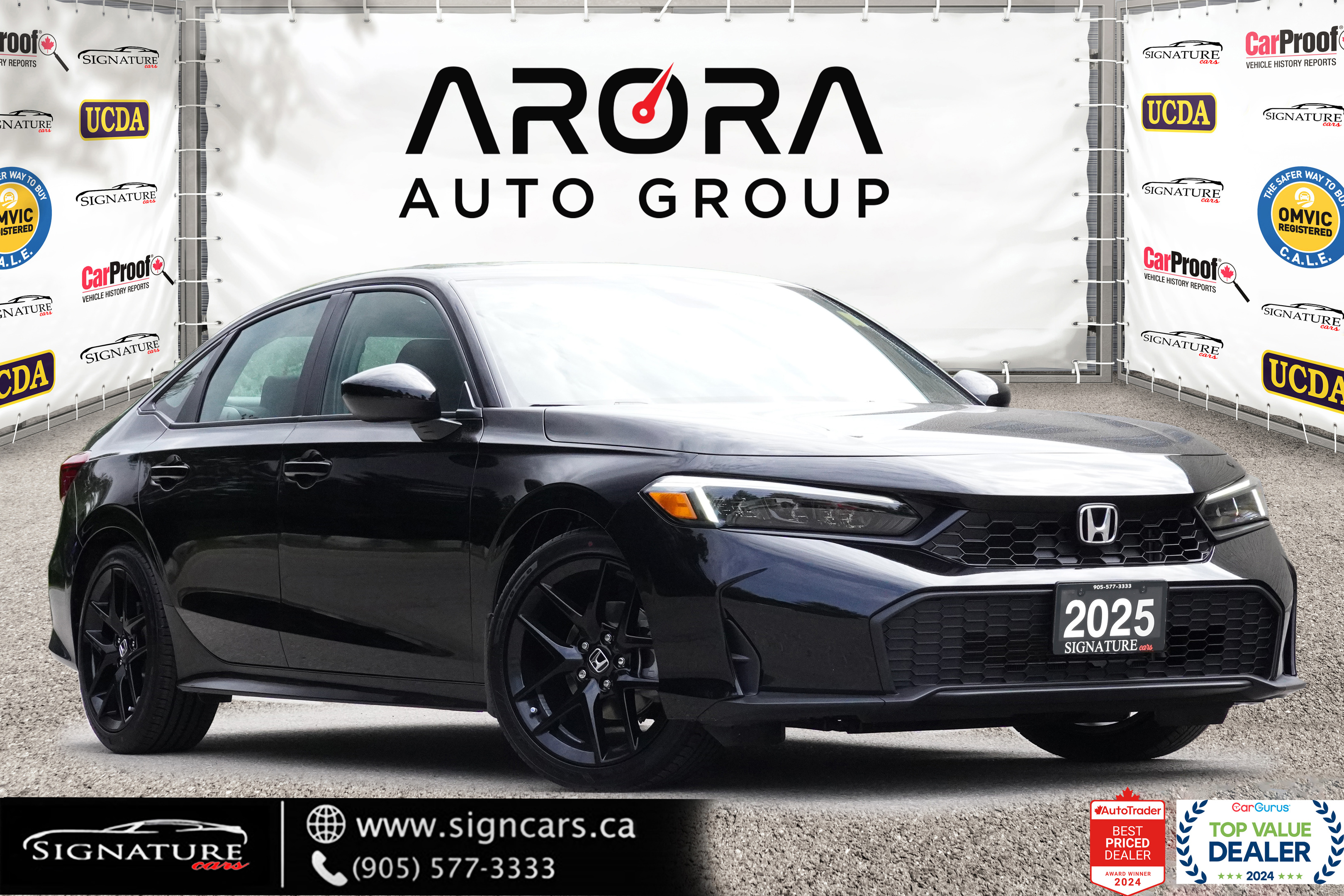 2025 Honda Civic Sedan Hybrid SPORT / CLEAN CARFAX / SUNROOF / REMOTE START/BSM