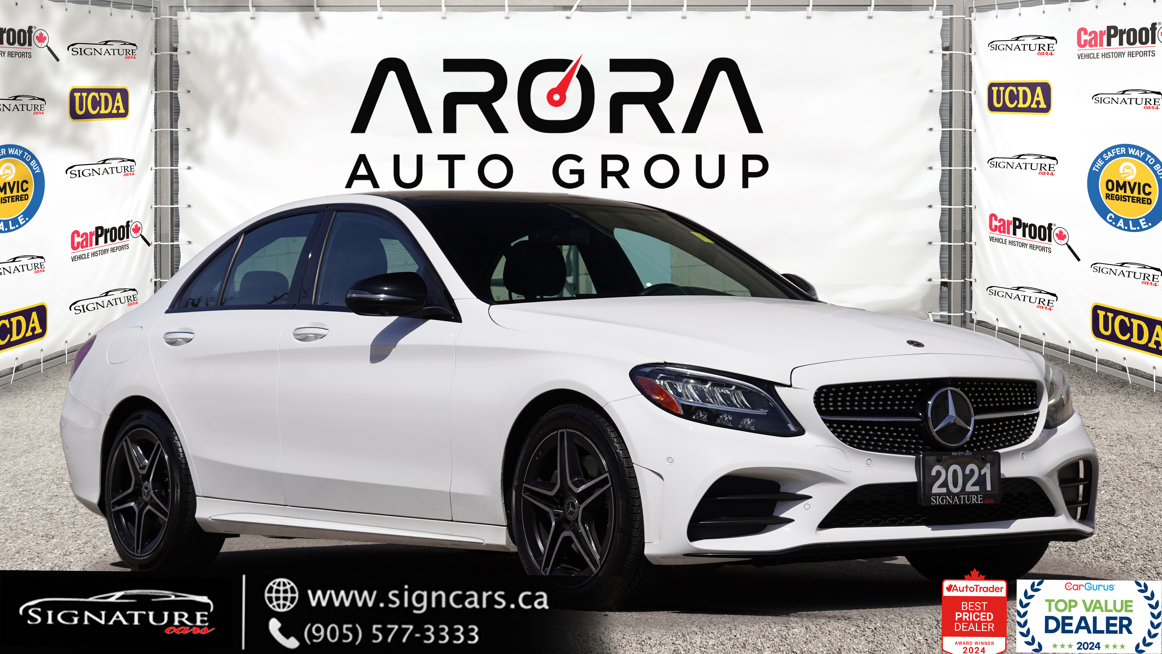 2021 Mercedes-Benz C-Class C300 AMG AWD/ NO ACCIDENT /MOONROOF/ NAVI/ LEATHER