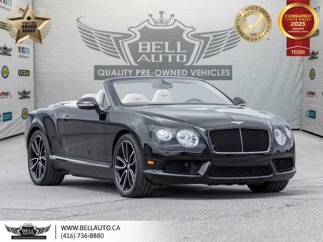 2013 Bentley Continental GTC, CONVERTIBLE, AWD, NAVI, BACKUPCAM, PDC, MASSA