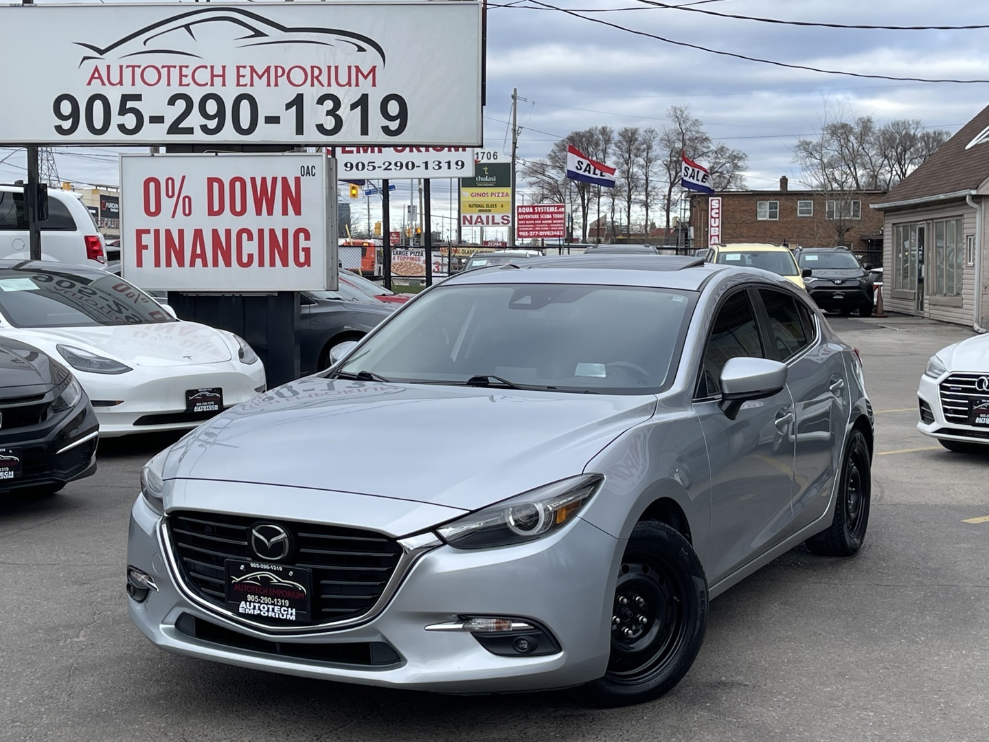 2018 Mazda Mazda3 Sport GT / FULLY LOADED / Leather / Sunroof / Navi