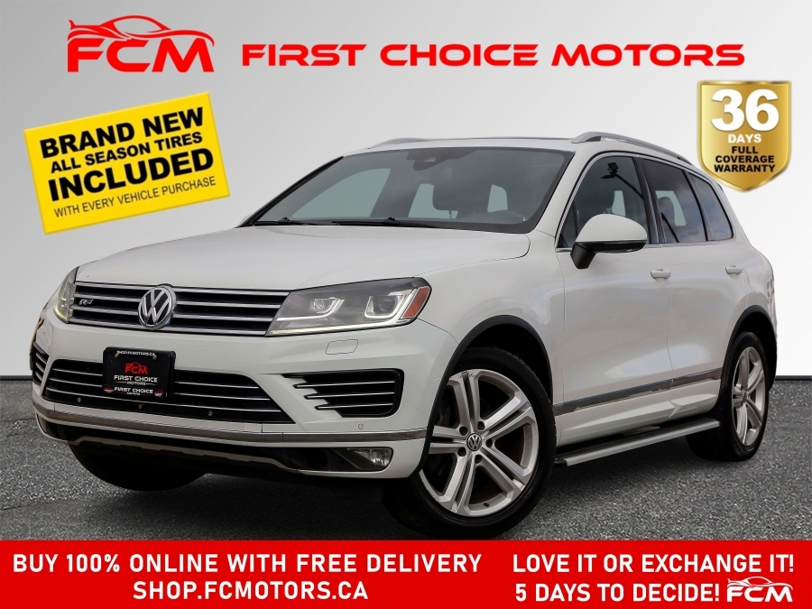 2016 Volkswagen Touareg R-LINE ~AUTOMATIC, FULLY CERTIFIED WITH WARRANTY!!