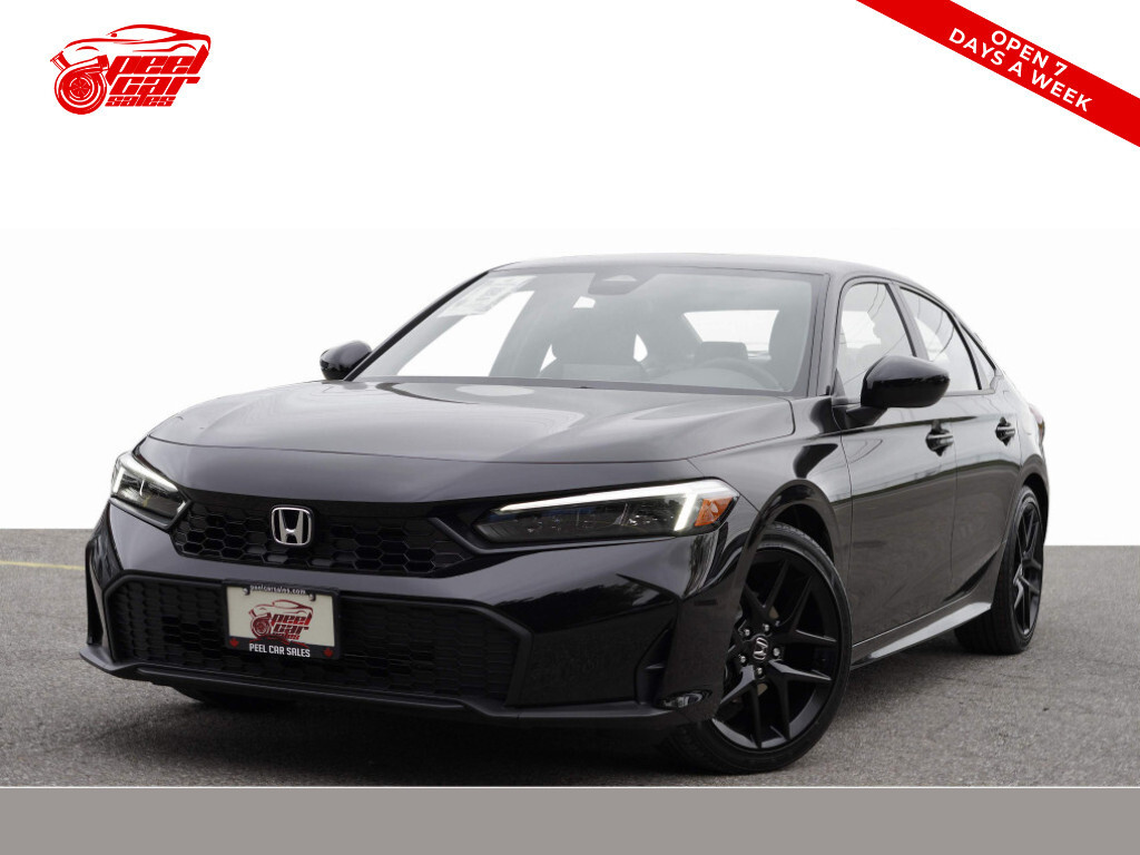 2025 Honda Civic Sport CVT Sunroof Alloys Apple Carplay.