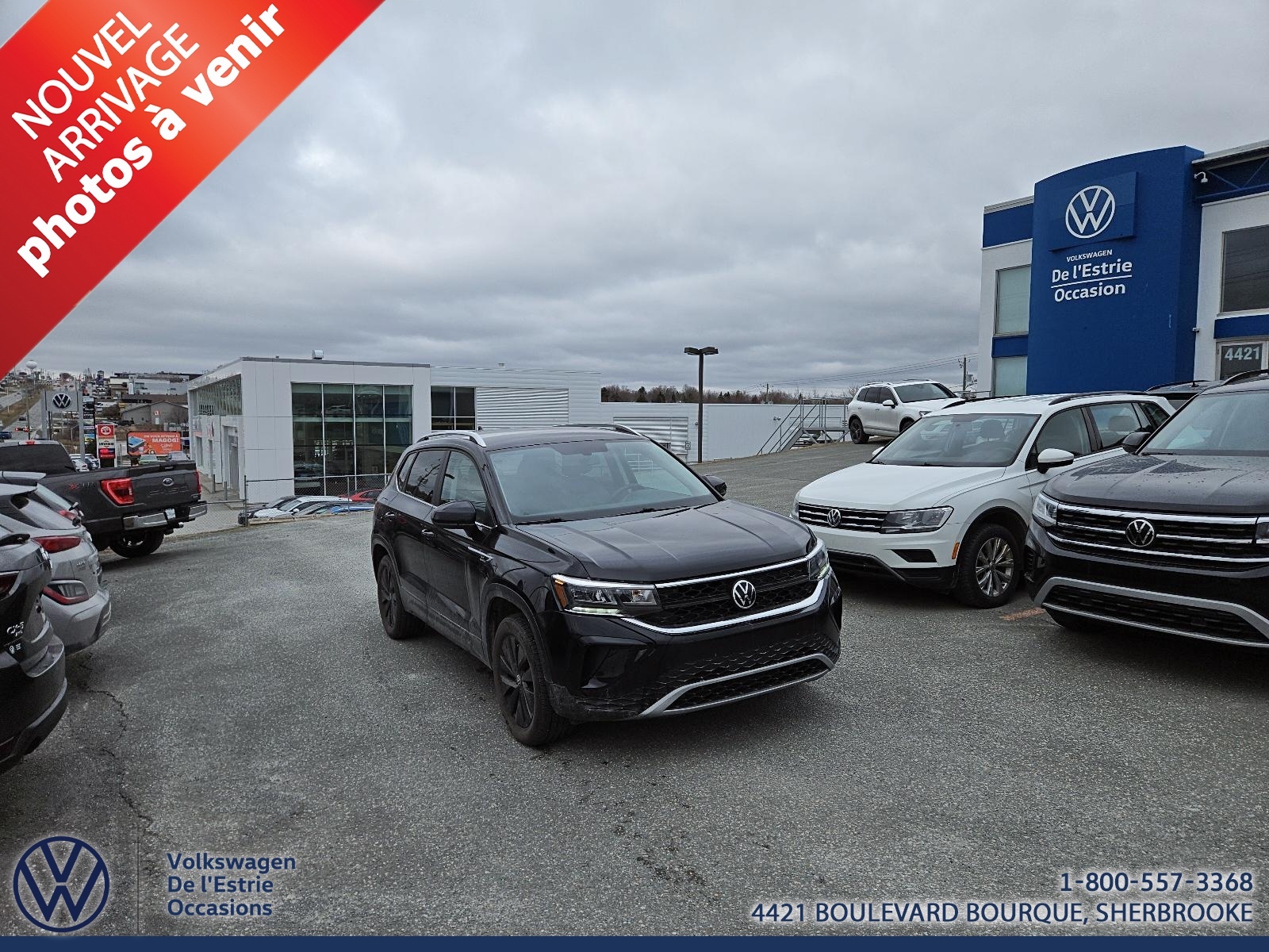 2022 Volkswagen Taos COMFORTLINE / 4MOTION / CUIR GRIS / CERTIFIÉ