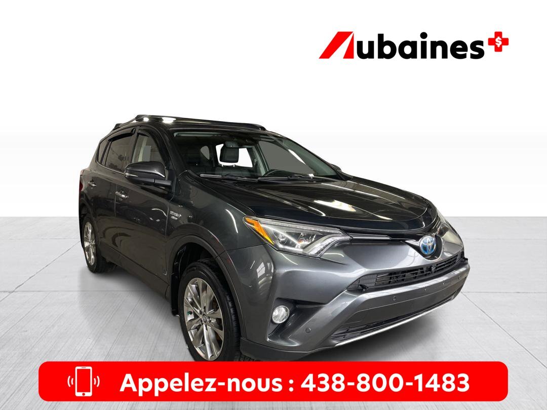 2017 Toyota RAV4 Hybrid Limited 4WD Mags A/C Toit Sièges Chauffants Caméra
