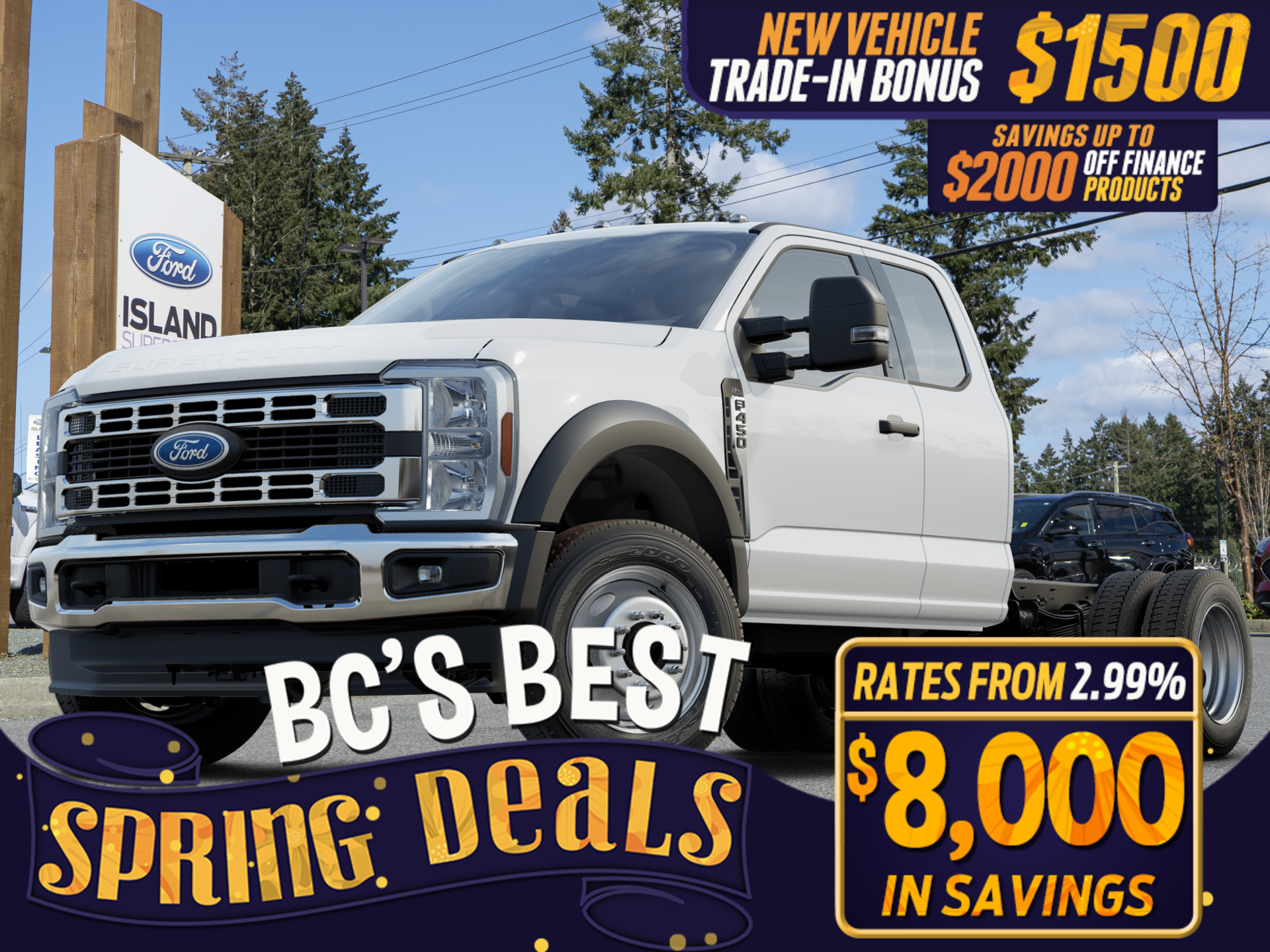 2025 Ford F-450 SUPER DUTY XLT  653A 7.3L Chassis Cab