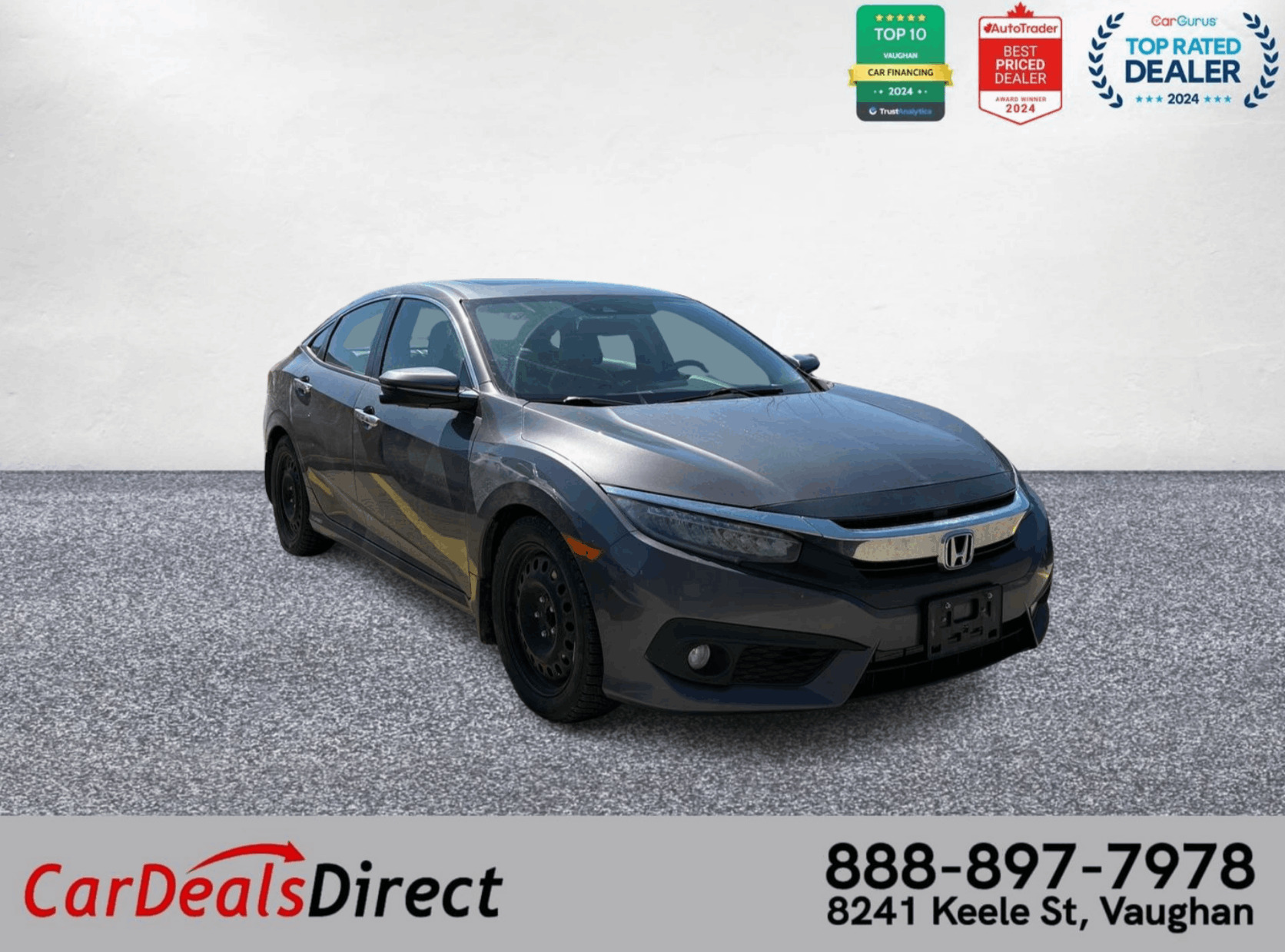 2018 Honda Civic Touring CVT / Sunroof / Carplay / Extra set of tir