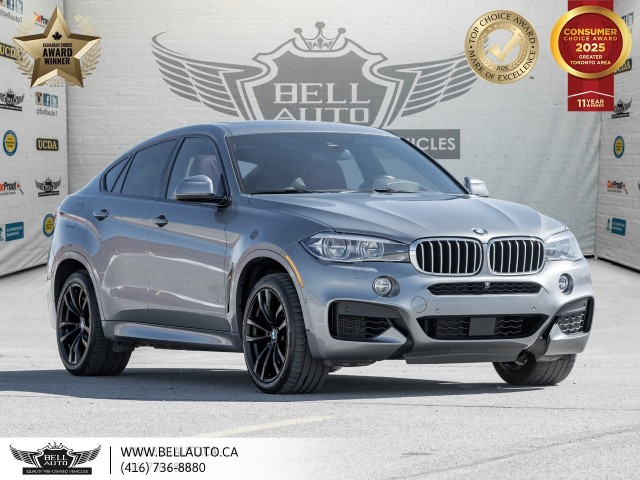 2017 BMW X6 xDrive50i, M-SPORTPKG, REDLEATHER, NAVI, MOONROOF,