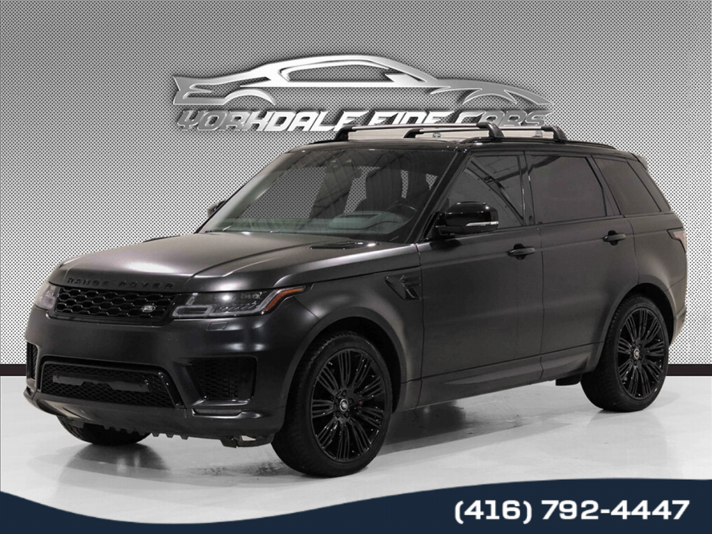 2021 Land Rover Range Rover Sport P525 HSE Dynamic / Blue Int / Matte Black Wrap / F