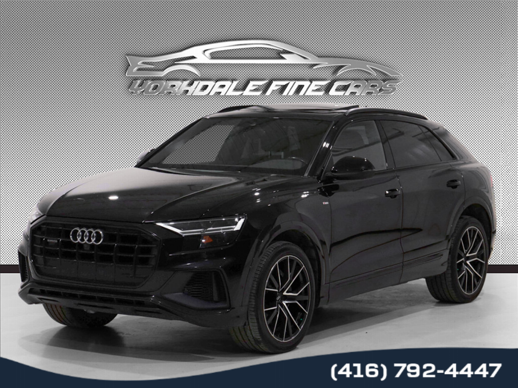 2020 Audi Q8 55TFSI Quattro / Progressiv Pkg / Black Optics Pkg