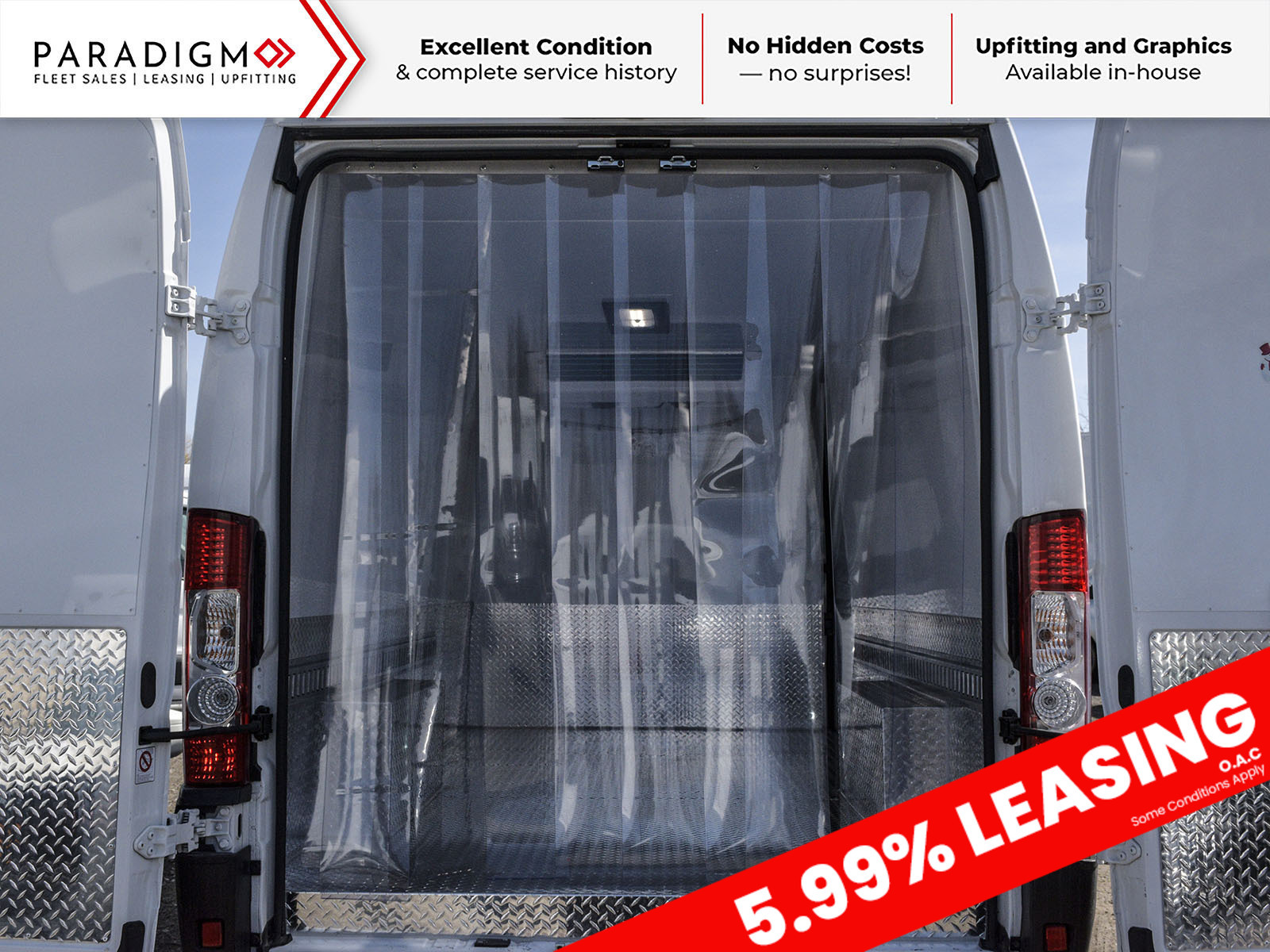 2024 Dodge Promaster Cargo Van LOW TEMP 3500 HR Ext. 159 WB. WORK READY REEFER!