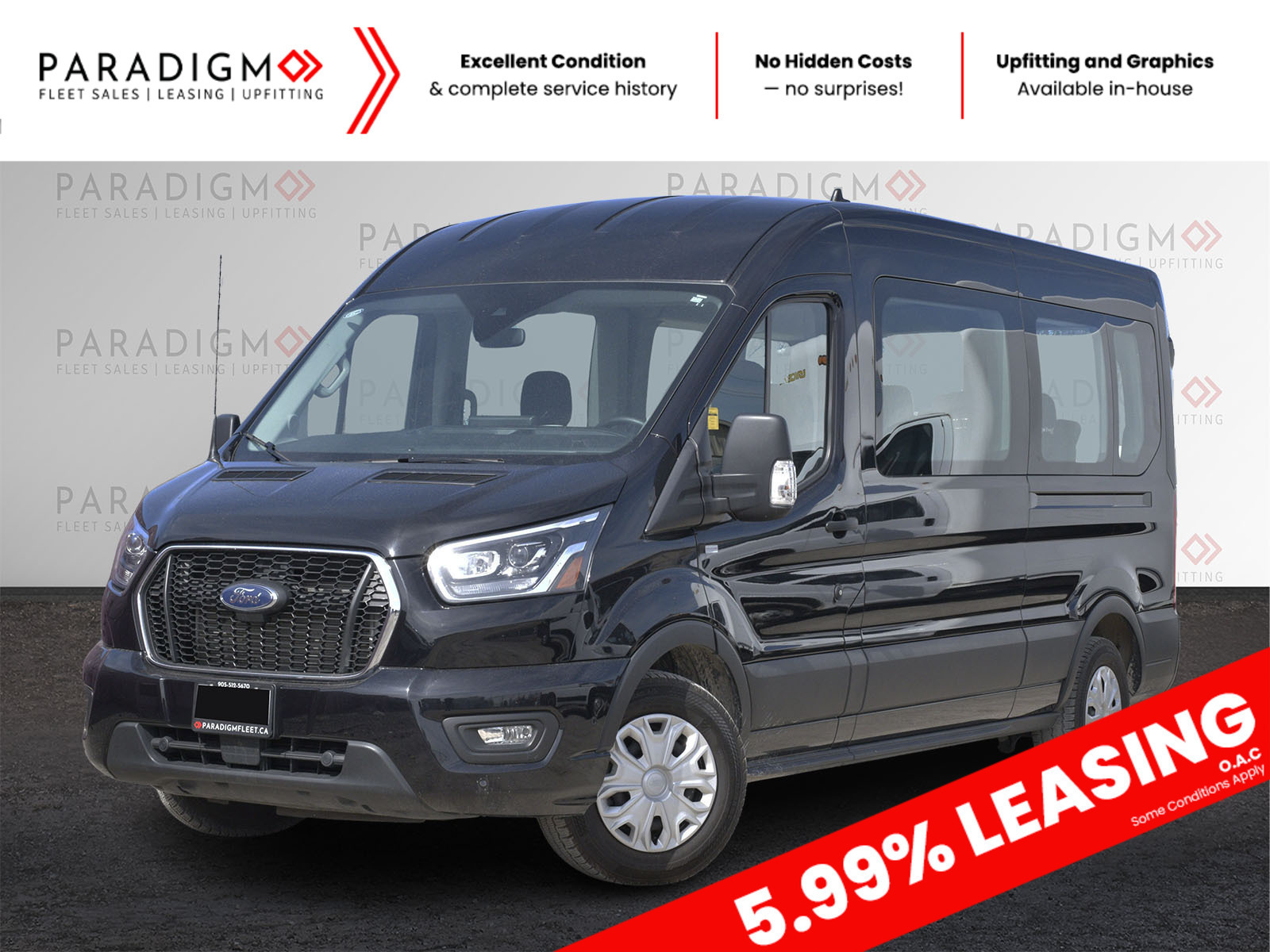 2023 Ford Transit Passenger van T350 148-Inch XLT Mid Passenger Van 