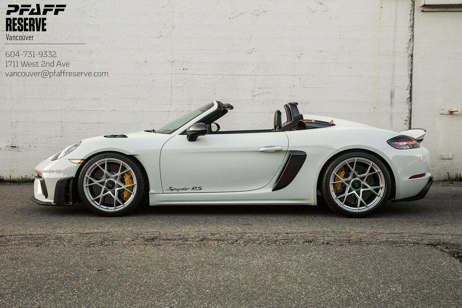 2024 Porsche 718 Spyder RS Weissach | Chrono  Package