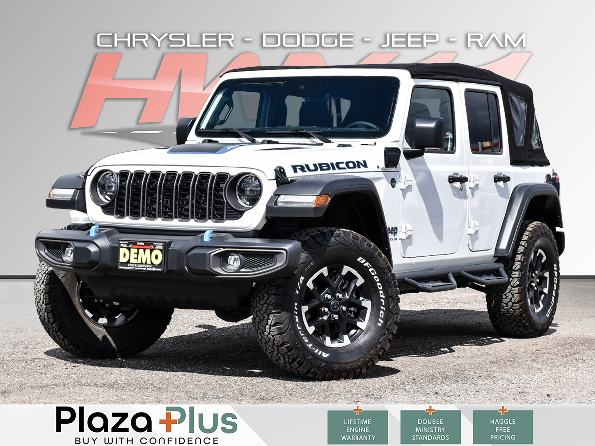 2024 Jeep Wrangler 4xe RUBICON POWER SOFT TOP ADD ON | DEMO / 