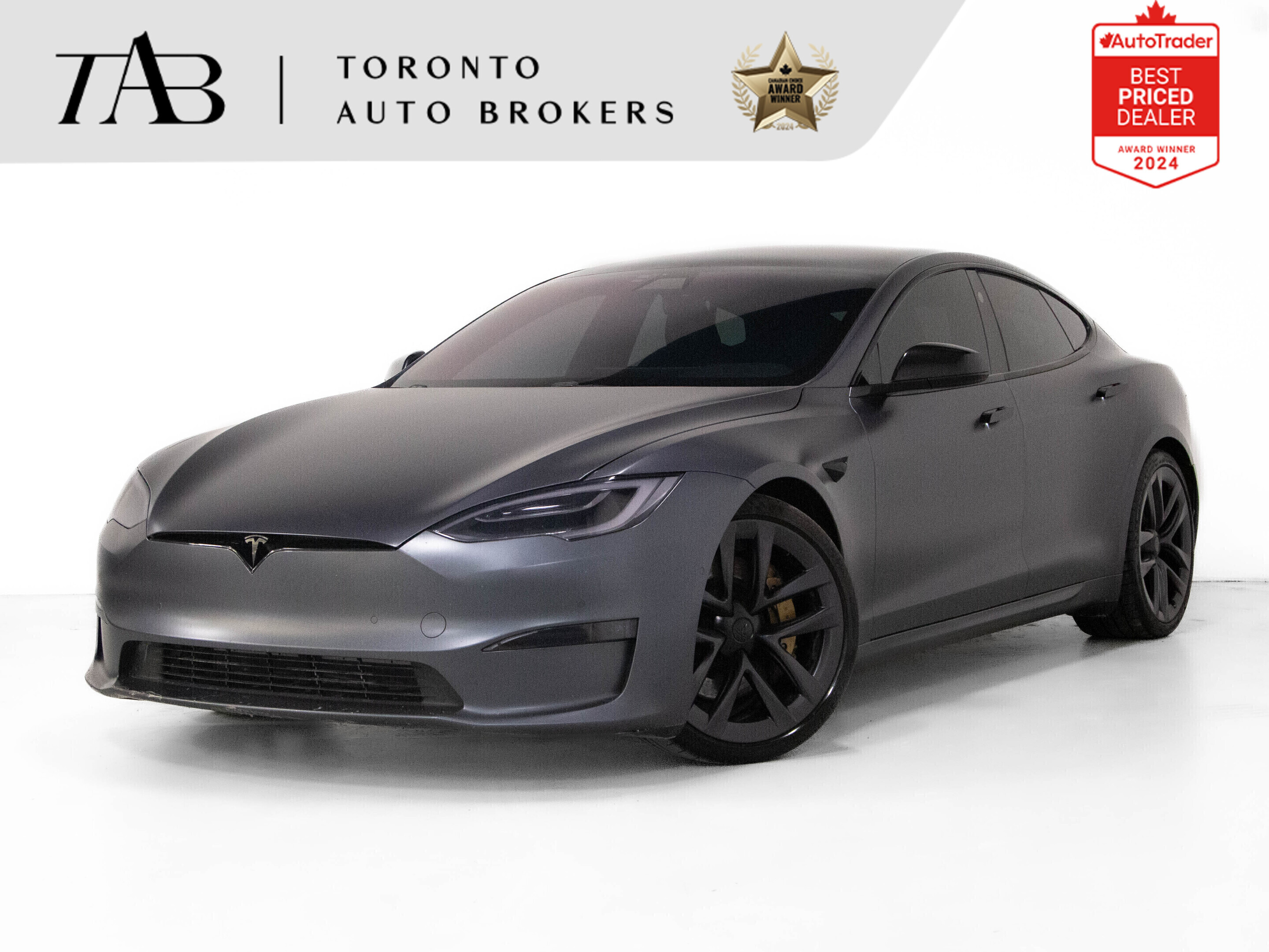 2022 Tesla Model S YOKE STEERING | AWD | MATTE GREY | 21 IN WHEELS