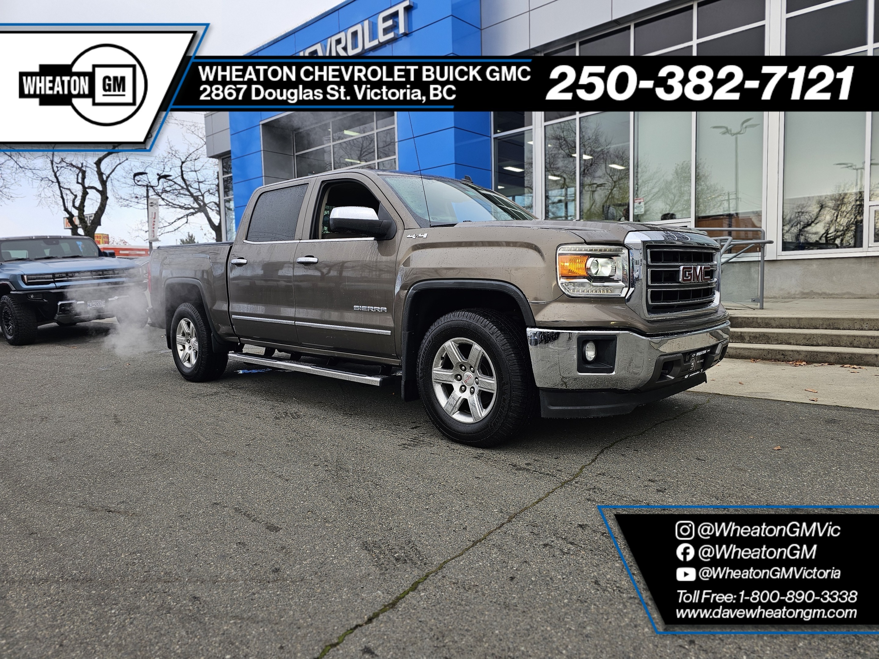 2014 GMC Sierra 1500 SLT CREW CAB 4WD | 5.3L V8 | LEATHER | TUNNEAU COV