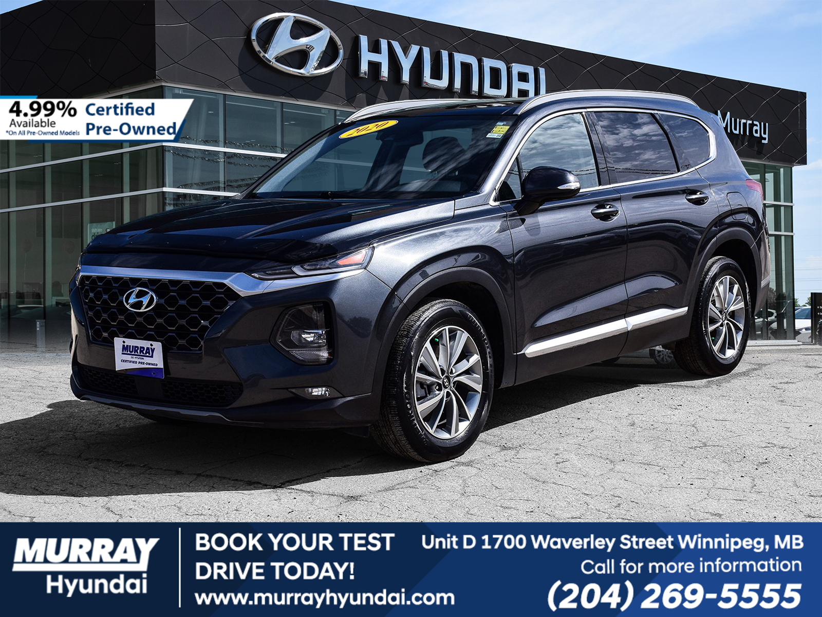 2020 Hyundai Santa Fe AWD | One Owner | Htd Seats | Back up Cam | BT 