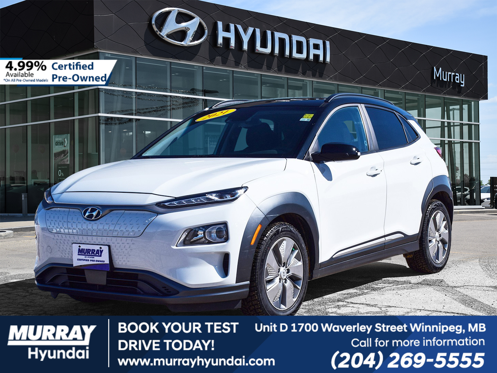 2021 Hyundai Kona Electric Preferred | $2500 Gov Rebate 