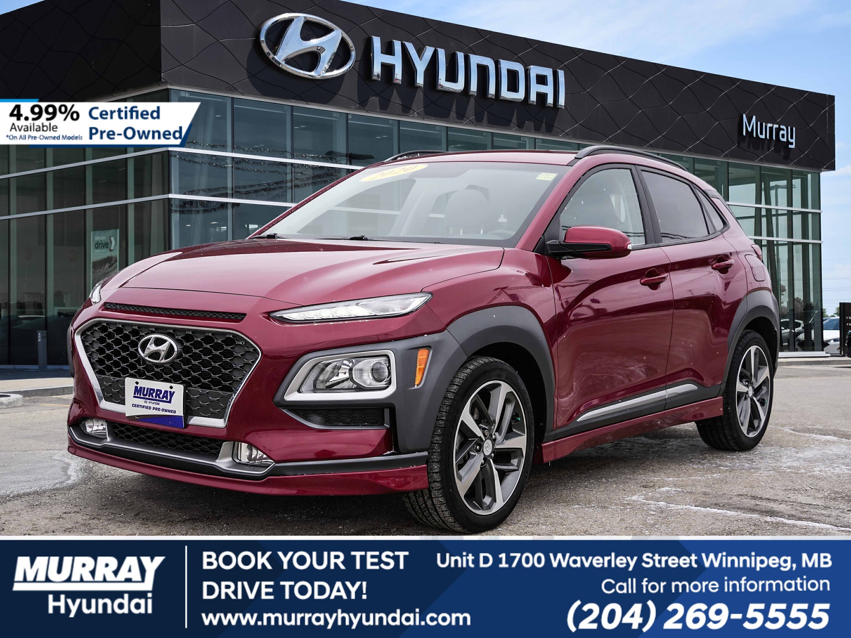 2020 Hyundai Kona 1.6T Trend AWD | 4.99% Available