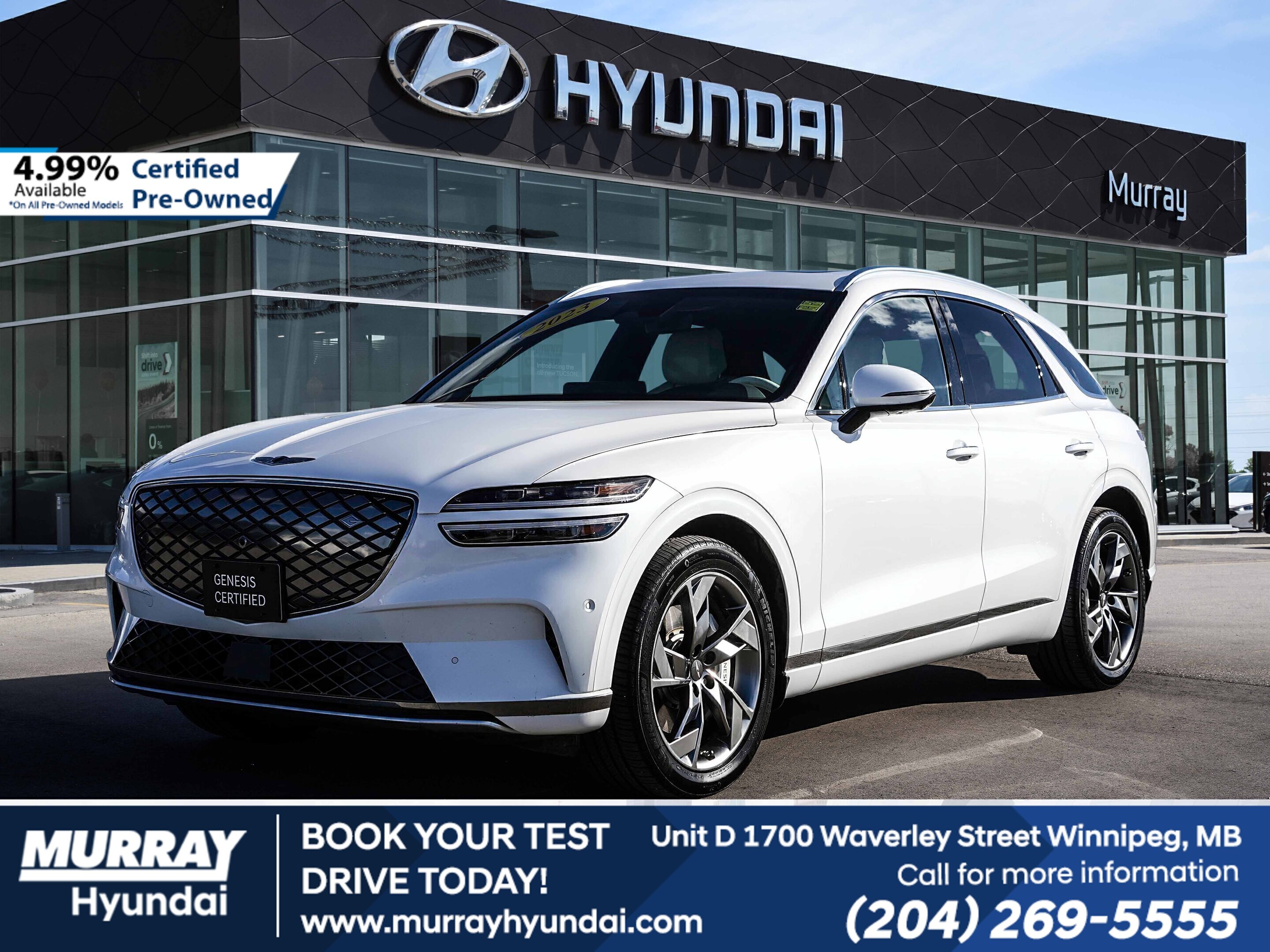 2023 Genesis Electrified GV70 Prestige AWD with Heated Steering Wheel and Seats