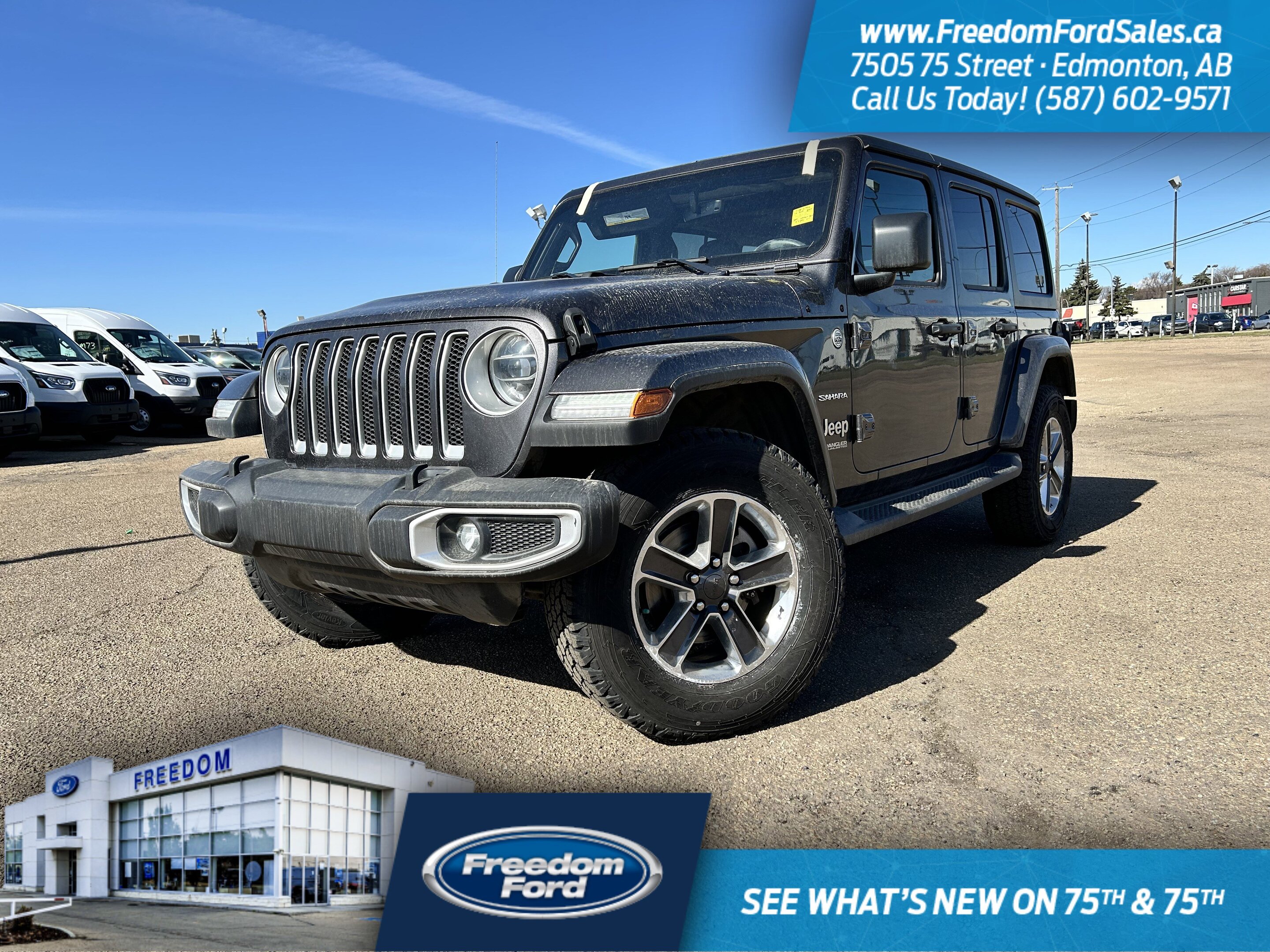 2019 Jeep WRANGLER UNLIMITED Sahara | CarPlay | Rear Cam | Keyless Entry