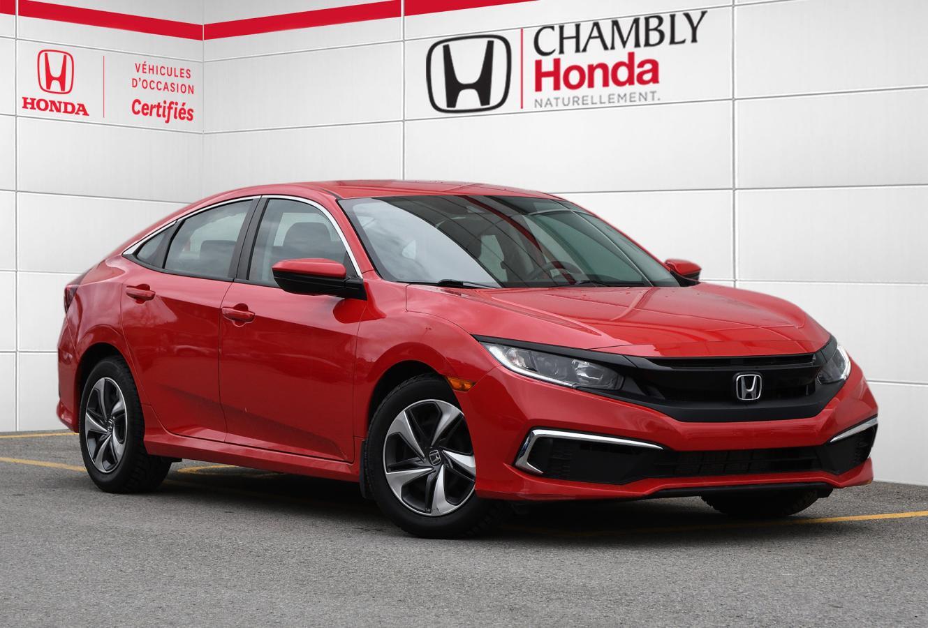 2021 Honda Civic Sedan LX / 1 proprio / bas millage / pneus été et hivers