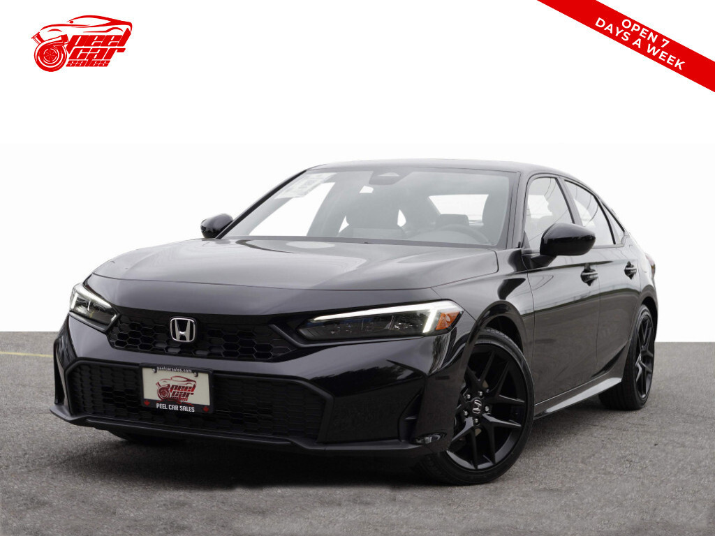 2025 Honda Civic Sport CVT Sunroof Alloys Apple Carplay.